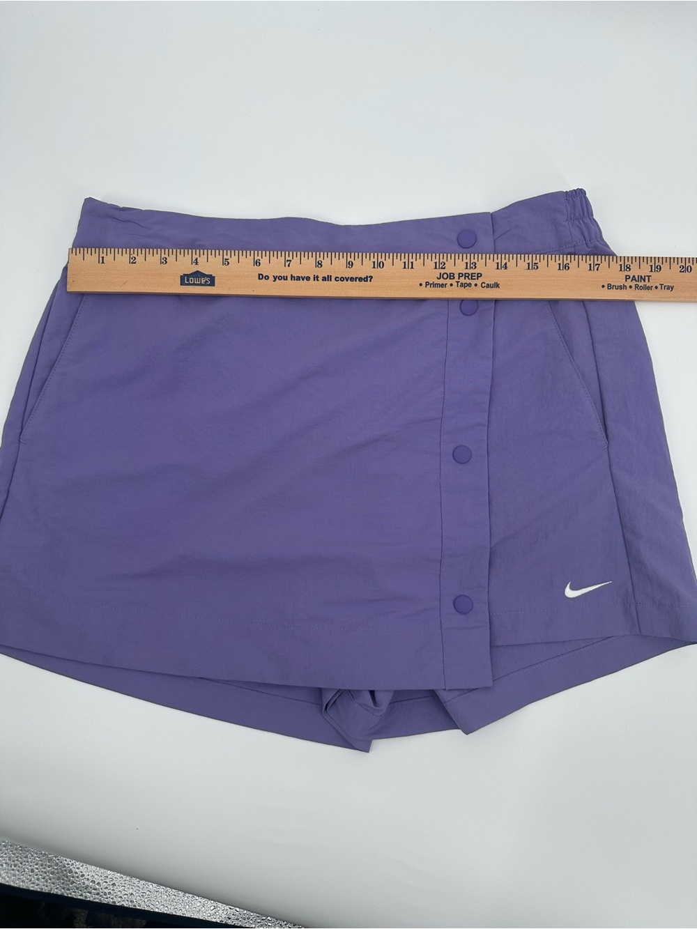 Nike Dri-FIT Women's Lavender Golf Skort Size L Snap Front Wrap Style NWT 1279 - Picture 4 of 9